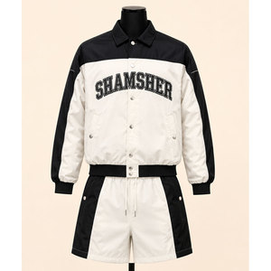 Conjunto Deportivo Casual Personalizado de Talla Grande, Chaqueta Cortavientos Unisex de 2 Piezas, Impermeable, Ecológico y Reversible - Product Image 4