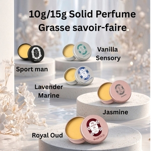 Wholesale 10g 15g Solid <b>Perfume</b> Long Lasting Fragrance Portable French know how Alcohol Free for Women <b>Men</b> OEM ODM - Product Image 1