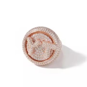 New Arrival Round Diamond <b>Rings</b> In S925 Sterling <b>Silver</b> Crown Shaped <b>Ring</b> for <b>Men</b> Wedding Engagement Gift - Product Image 4
