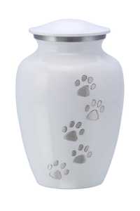 Handcrafted Metal Pet Cremation Urns Black Gold Paw Print Funeral <b>Ashes</b> Urn Wholesale Custom <b>Dog</b> Cat Pet Memorial Urn Metal Urn - Product Image 2