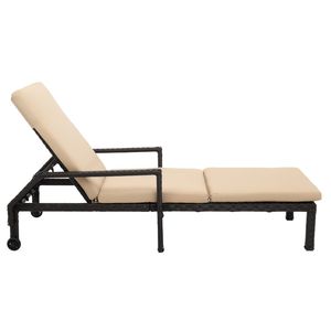 Sedia a rotelle con seduta ampio rivestimento in tessuto marrone a quattro file, design confortevole - Product Image 5