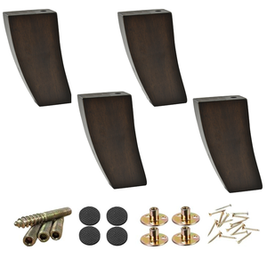 Classic Curved Solid Wood Furniture Legs <b>Sofa</b> Cabinet Feet Replacement Strong Durable Elegant Style - Product Image 1