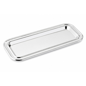 Bandeja de Servir de Acero Inoxidable con Acabado Espejo de Lujo, con Asas de Cristal, Rectangular, Decorativa, para Bodas y Hoteles - Product Image 2
