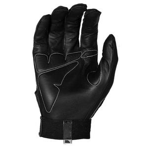 Low Price Black <b>White</b> Print Leather Waterproof Insulated Baseball Batting Gloves Left-Right Handed Unisex Adult Wholesale - Product Image 3