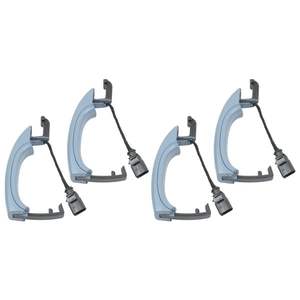 4x Couvre-poignées de porte extérieures pour Audi Q7 2007-2015 pour modèles 3.0L 4.2L TDI TFSI 4L0837205B - Product Image 3