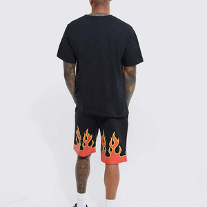 Shorts de survêtement en coton confortables pour homme, coupe droite, taille élastique avec cordon de serrage, poches latérales, légers et unis - Product Image 5
