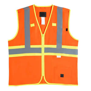 Chaleco de Alta Visibilidad con Correas de Seguridad, 100% Poliéster, Personalizable, Antibacteriano, Ropa de Trabajo Reflectante, Venta al Por Mayor - Product Image 1