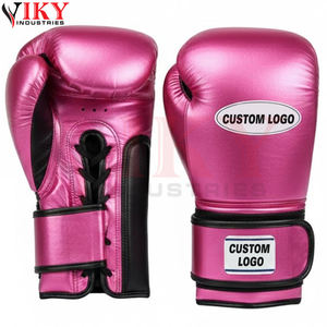ชุดอุปกรณ์ชกมวย 4 ชิ้น ยี่ห้อ Good Supplier ประกอบด้วย ถุงมือ หมวกป้องกันศีรษะ และอุปกรณ์ป้องกันขาหนีบ สีดำชมพู ขนาด 8oz-16oz - Product Image 3