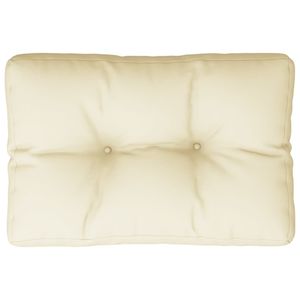Coussins et oreillers d'extérieur en polyester 19,7 x 15,7 x 4,7 po, coussin de palette crème - Product Image 4