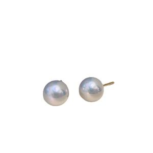 Boucles d'oreilles en perles d'eau douce en or 18 carats et argent S925 de luxe, personnalisées par le fabricant, perles lâches à forte luminosité, bricolage - Product Image 5