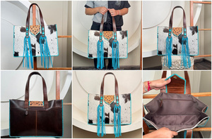 กระเป๋าถือหนังวัวสำหรับผู้หญิงใหม่ล่าสุดของ2025กระเป๋าถือสุดหรูมีดีไซน์แฟชั่นทันสมัย - Product Image 3