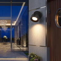 Lampe murale pliable LED extérieure en aluminium 9W IP67 AC220V AC/DC12-24V Lampes murales de jardin/cour Étanche Durable pour une utilisation en extérieur