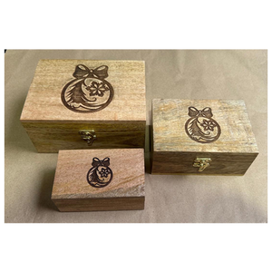 Global Exporter Selling Premium Quality Customized Rectangular Mango Wood <b>Box</b> Hand Carved Wooden <b>Storage</b> <b>Box</b> for Kitchen Use - Product Image 1