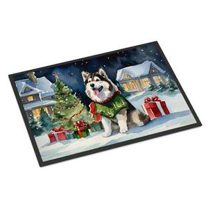 Alaskan พรมเช็ดเท้าลายคริสต์มาสอบอุ่นสบาย, พรมเช็ดเท้ากันลื่นในร่มกลางแจ้ง24ชม. X 36W พรมขนสั้นสำหรับทางเข้าประตูหน้าประตู - Product Image 1