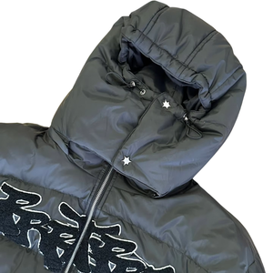 Chaqueta Acolchada Bordada Personalizada para Niños, Unisex, Ropa de Calle de Invierno, Cierres Metálicos Personalizados, Capucha Desmontable, Impermeable - Product Image 2