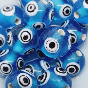 TAGB Venta al por Mayor de Cuentas de Vidrio Lampwork de 14mm, Cuentas Redondas de Cristal Sueltas para Fabricación de Joyería y Pulseras DIY - Product Image 1