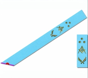 Regalia Ceremonial de Lujo Master Sash Memphis-Misraim, Bordada a Mano con Lingotes de Oro y Cuentas de Alta Calidad - Product Image 1