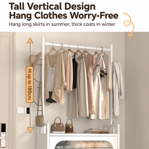 Modern <b>Shoe</b> Storage Cabinet with <b>Coat</b> <b>Rack</b> Large Capacity Space-Saving Entryway Organizer for <b>Shoes</b> Clothes and Accessories - Product Image 5