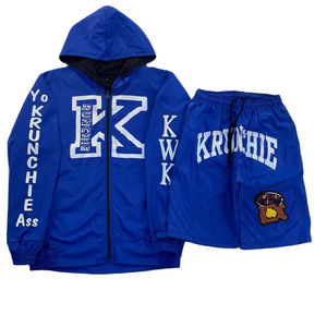 Conjunto de Sudadera con Capucha y Chaqueta Cortavientos para Hombre, Logotipo Frontal, 100% Poliéster/Algodón, Diseño con Cremallera, Corte Regular - Product Image 1