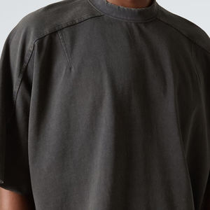 Camisetas Casuales Transpirables de Jersey para Hombre, de Algodón Lavado, Corte Cuadrado, Estampado Personalizado, Estilo Urbano, Oversize - Product Image 3