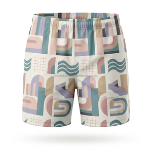 Shorts de bain décontractés entièrement sublimés unisexe légers séchage rapide extensibles dans les 4 sens pour la plage et les centres de villégiature personnalisables avec marque privée OEM ODM - Product Image 1