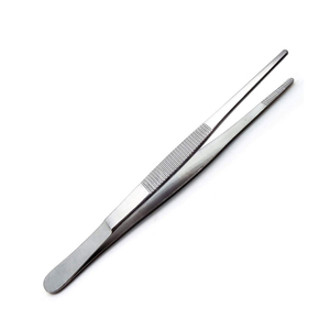 Pince à pansements droite à pointe dentelée en acier inoxydable de qualité médicale classe I certifiée CE AHI – Vente en ligne - Product Image 1