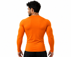 <b>Men's</b> Long Sleeve <b>Compression</b> <b>Shirt</b> Quick Dry Athletic Gym Fitness Top Moisture Wicking Workout Running Training Sportswear OEM - Product Image 4
