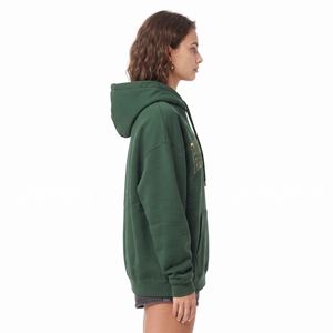 Sudadera de algodón con pedrería personalizada para mujer, verde, oversize, con capucha, holgada, informal y a la moda - Product Image 4