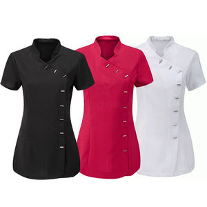 Conjunto de Uniforme Médico de Mezclilla con Hiyab Modesto, Manga Larga, Uniforme de Enfermera Musulmana con Bolsillos - Product Image 6