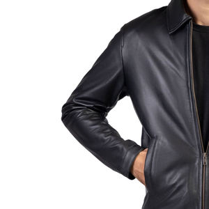 Wholesale <b>Leather</b> <b>Jacket</b> for Sale Cheap Price High Quality <b>Mens</b> Womens Fashion Outerwear Custom Design Factory Direct Supplier - Product Image 2