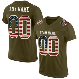 Vente en gros directe OMMIZ INDUSTRY Maillot de football authentique rétro personnalisé en maille bleu crème marine - Product Image 4