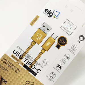 Caja plegable blanca con logo personalizado para accesorios de teléfonos móviles, cargador, cable USB y caja de cartón. - Product Image 5