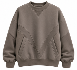 Sweat-shirt d'hiver respirant en molleton à col rond coupe classique personnalisé, streetwear épais unisexe, marque privée OEM - Product Image 4