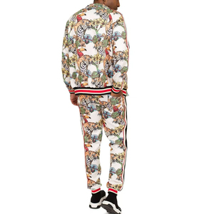Chándal con Estampado Animal para Hombre, Manga Larga, Cierre de Cremallera, Transpirable, Poliéster, Ropa Casual, Temporada de Primavera, Corte Regular - Product Image 2