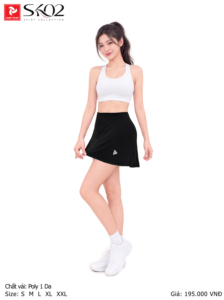 Falda Deportiva Unisex de Moda, Alta Calidad, Just Play SK02 Poly 1DA, Transpirable, de Secado Rápido, Absorbe el Sudor, Poliéster - Product Image 3