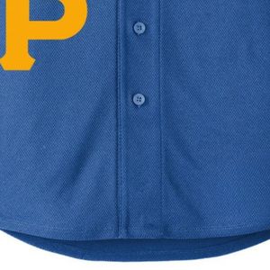 Camiseta Deportiva Extra Grande de la Hermandad Sigma Gamma Rho para Mujer, Manga Corta, Cierre de Botones, Letras Griegas Personalizadas, Color Azul Rey - Product Image 5