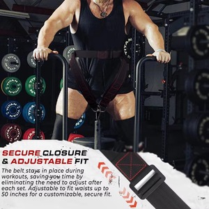 Ceinture de musculation en néoprène pour adulte, soutien dorsal pour la gym, le fitness, l'entraînement, la force athlétique, la musculation, équipement robuste - Product Image 2