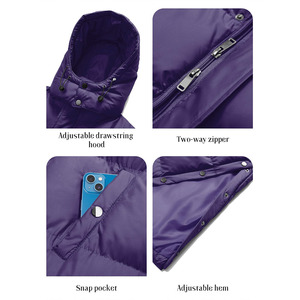 Veste matelassée pour femme en tissu uni populaire, prix de gros abordable, service OEM, veste matelassée respirante pour femme - Product Image 5