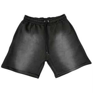 Pantalones Cortos Casuales de Algodón con Lavado Ácido para Hombre, Cómodos, con Cintura Elástica y Bolsillos Laterales, Logotipo Personalizado 2026 - Product Image 4