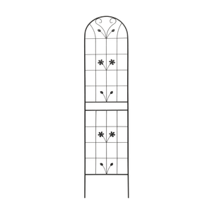 2 Pack 86.7\" X 19.7\" Black Metal Garden <b>Trellis</b> Rustproof Outdoor <b>Flower</b> Support for Climbing Plants Fence & Gate - Product Image 1