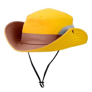Sombrero de cubo plegable de algodón para mujer, con protección UV, para deportes de verano, con ala ancha y malla para cola de caballo, ideal para viajes y fácil de guardar. - Product Image 2