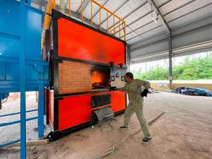 Incinerador de Residuos Sólidos Urbanos Sin Clasificar T-Tech Vietnam con Dos Cámaras de Combustión 20 TPD - Product Image 2