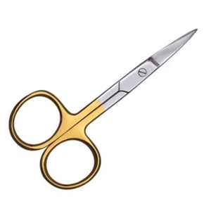 High Quality Curved Extra Pointed Cuticle Scissors Stainless Steel for Nose Hair <b>Beard</b> Trimming Ceramic Handle Sharp Straight - Product Image 2