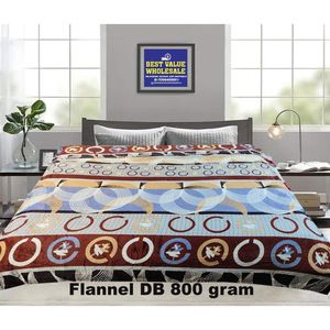 0.8KG Luxurious Soft & Warm Winter Flannel Raschel Double <b>Bed</b> Blanket - Product Image 1