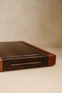 Planche à découper en bois d'acacia à rainures, gravée avec logo, durable, réutilisable, emballage personnalisé, vente chaude - Product Image 3