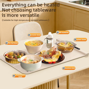 Foldable Plastic Portable Hot Plate Electric Food Warmer Tray with Touch Control Waterproof & Stain-resistant Multi-Function - Product Image 5