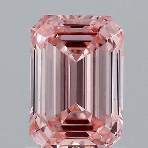 EMERALD NISHAL GEMS 1.36cts Fancy Intense Pink Diamante suelto VVS2 EX Slight 7,54-5,21-3,46 66,4 63 NGX-61-350 - Product Image 1