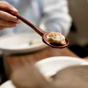 Wooden <b>Spoon</b> Ladle for Cooking <b>Spoons</b> Long Kitchen Cooking Soup <b>Spoon</b> Soup Ladle with Natural Wood Color Free Sample Long Handle - Product Image 2