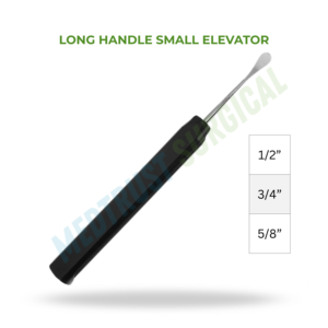 Instrument chirurgical à long manche pour l'élevation périostale osseuse de la colonne vertébrale - Product Image 2