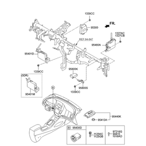 Nouvelles clés de voiture, télécommandes et émetteurs-récepteurs Forte 95440A7500 - Product Image 2